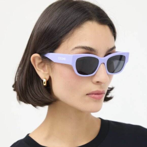 NEW CELINE SUNGLASSES, PURPLE WOMEN SUNGLASSES CELINE - Picture 1 of 5